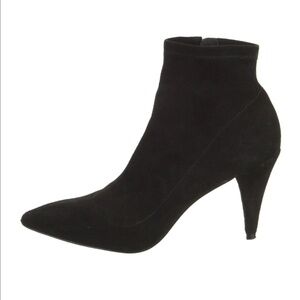 Alice + Olivia Black Suede Sock Boots - size US 10